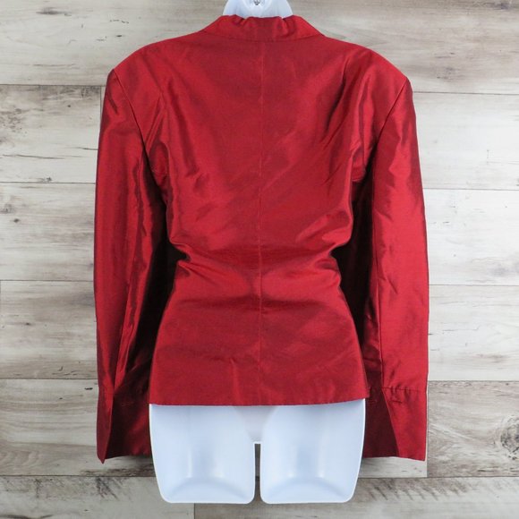 Larry Levine* Women's Long Sleeve Button Down Fully Lined Suit Jacket~ Size 16 - Picture 2 of 12